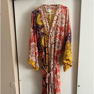 Anthropologie wrap dress size large